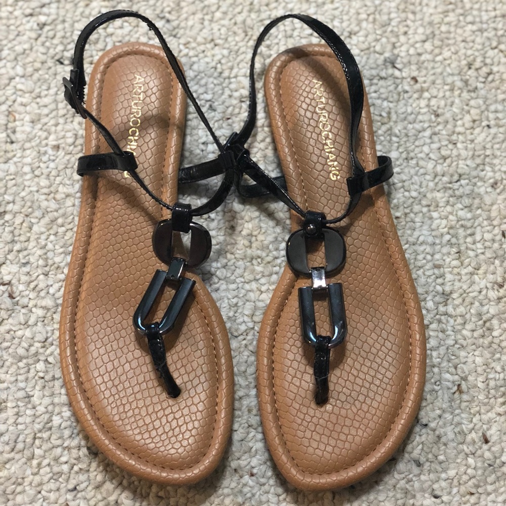 Arturochiang Black Gladiator Sandal